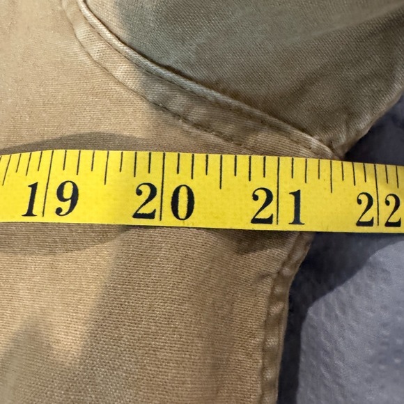 Old Navy Utility Canvas Jacket Small Khaki Hooded Cargo Pockets Military Style - Picture 8 of 9